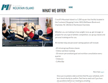 Tablet Screenshot of crossfitmountainisland.com